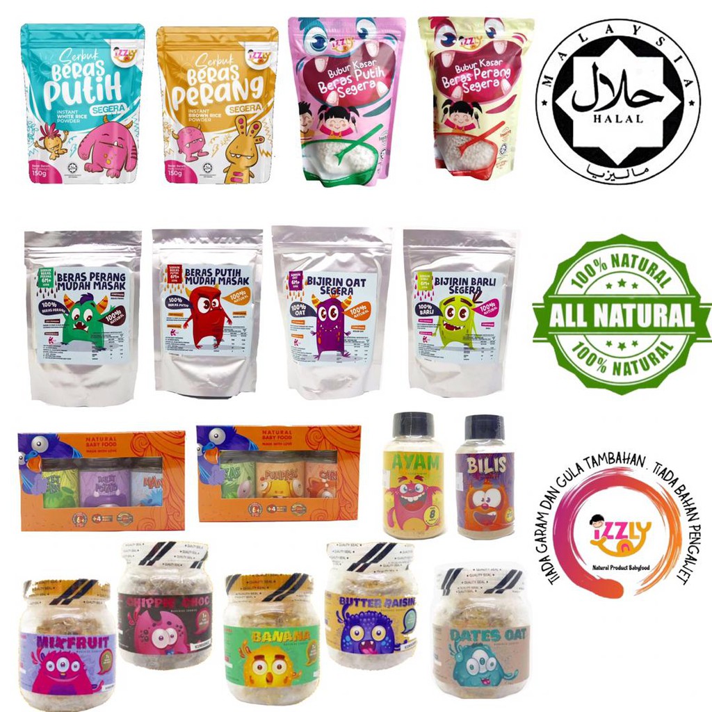 Izzly (Full) Homemade Baby Food Halal Natural 100 for babies 6 Months
