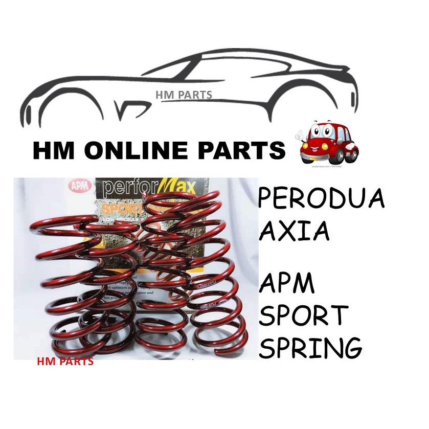 Perodua Axia APM Performax Sport Coil Spring Lowered 