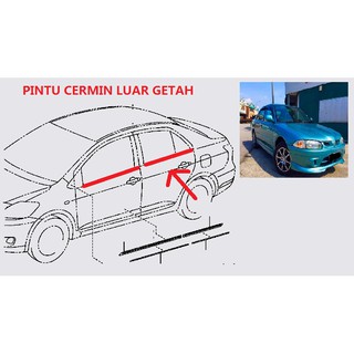 PERODUA KANCIL DOOR RUBBER GETAH PINTU 100% BARU  Shopee 