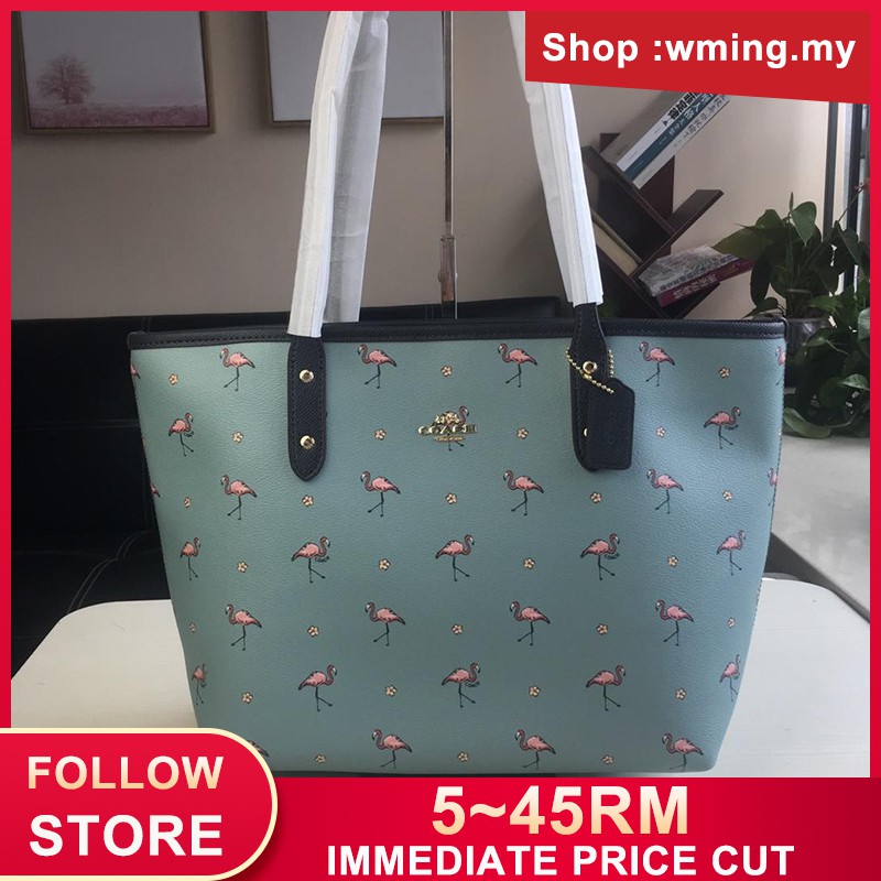 coach flamingo tote bag