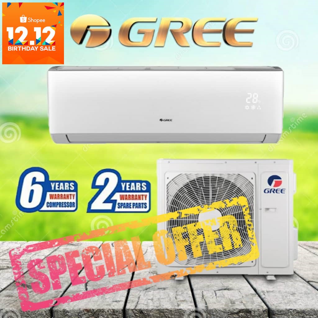 Gree LOMO N - Series 1.0HP Non-Inverter Aircond R410 | Shopee Malaysia