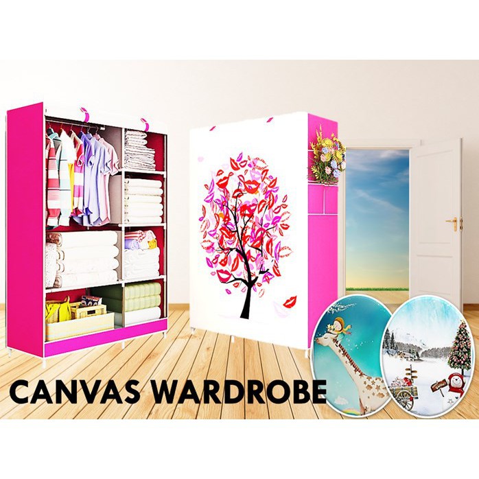 Sales Promotion Osh Canvas Wardrobe Shopee Malaysia