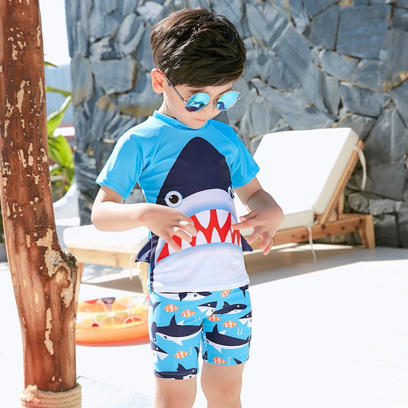 little boy in swimwear