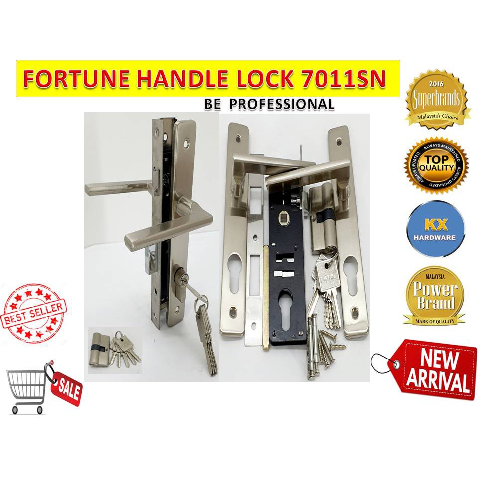 FORTUNE7011 SN HANDLE IRON DOOR GATE LOCK METAL DOOR 