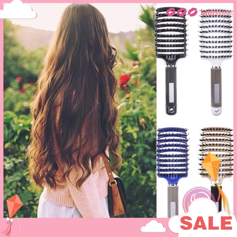 Iainstars Women Hair Scalp Massage Comb Anti Static Straight