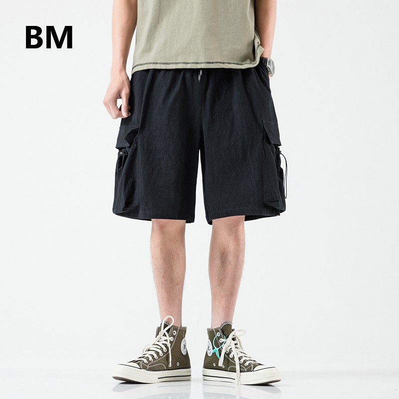 Summer Korean Style Clothes Male Hip Hop Loose Shorts Kpop Fashion Plus Size Pants 2020 Harajuku Thin Casual Sports Pants Men Shopee Malaysia