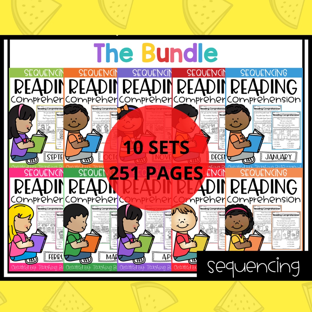 PDF) bundles preschool english sequencing reading comprehension worksheet  251 pages SOFTCOPY | Shopee Malaysia