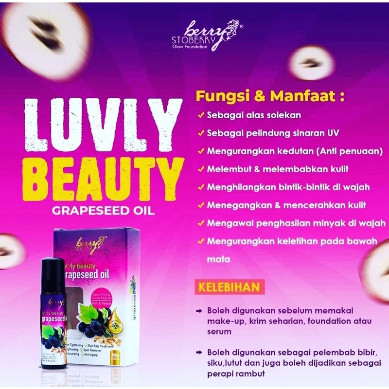 LUVLY BEAUTY GRAPESEED OIL Shopee Malaysia