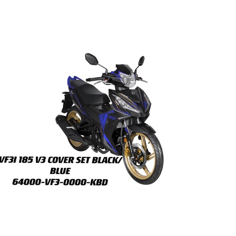 Vf3i 185 V2v3 Sym Original Cover Set Body Cover Set Matt Blackblue