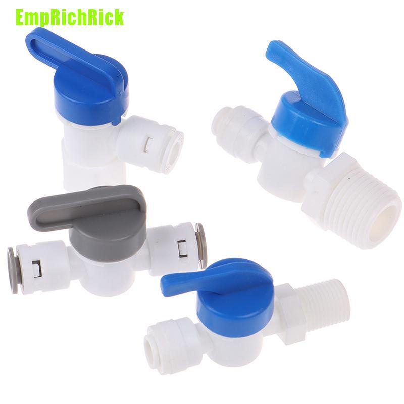 [EmpRichRick] 1/4" Ball Valve Inline Tap Quick Connect Push Fit Ro Water Reverse Osmosis