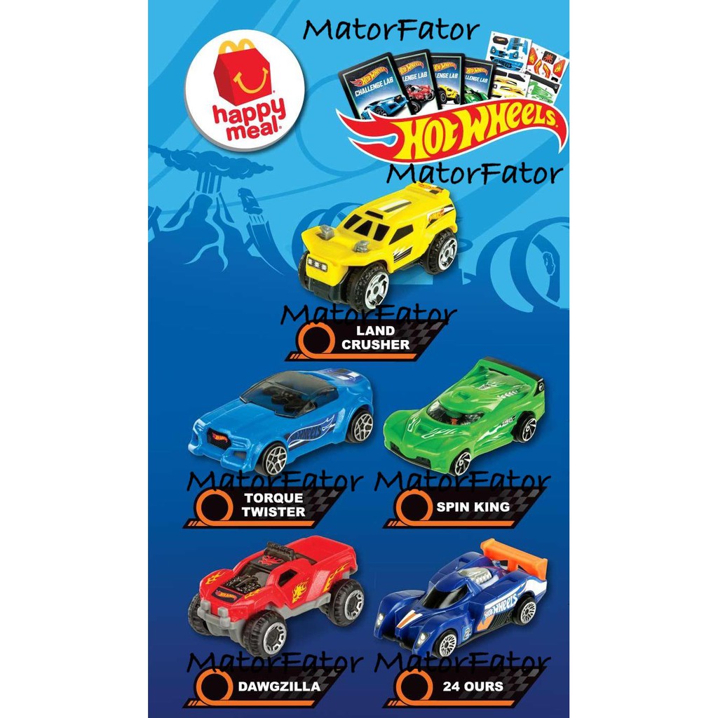 hot wheels mcdonalds 2018