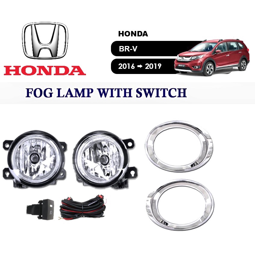 HONDA BRV FOG LAMP SET (NEW) 2017 2018 2019 BRV Shopee Malaysia