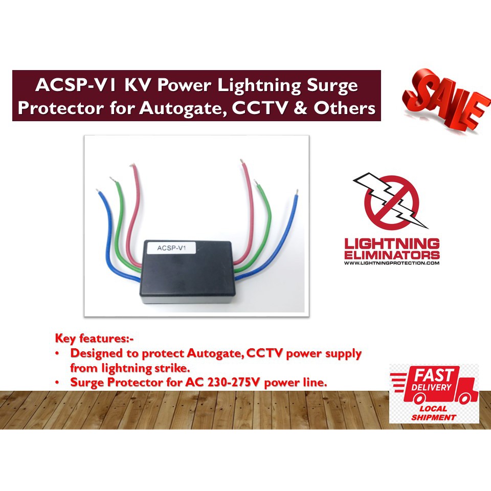 ACSPV1 KV Power Lightning Surge Protector for Autogate, CCTV & Others