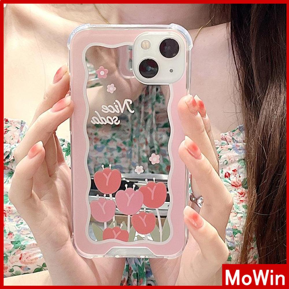 Iphone Case Acrylic Hd Mirror Laser Airbag Shockproof Protection Camera Cute Pink Rose Flower Compatible For Iphone 11 Iphone 13 Pro Max Iphone 12 Pro Max Iphone 7 Plus Iphone Xr Shopee Malaysia