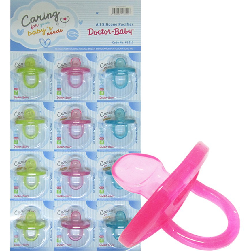 Doctor Baby All Silicone Pacifier / Puting 3213 | Shopee Malaysia