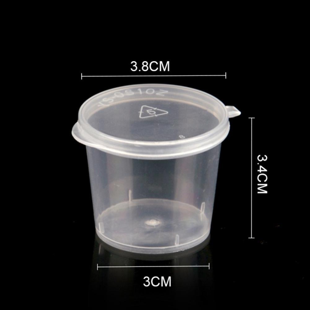 small plastic clear containers