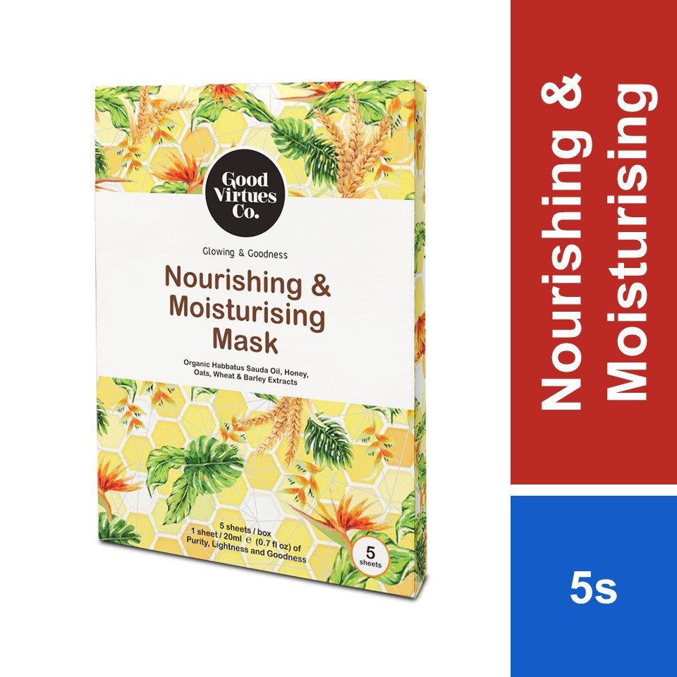 Good Virtues Co Nourishing & Moisturising Mask 5s Shopee Malaysia