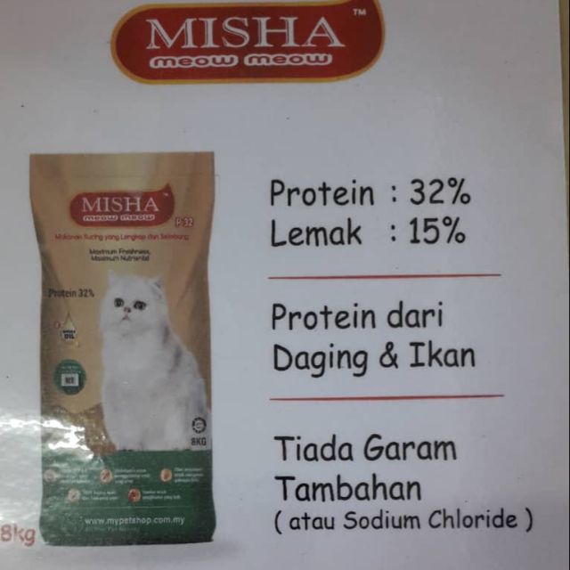 Misha 8k-Makanan Kucing  Shopee Malaysia