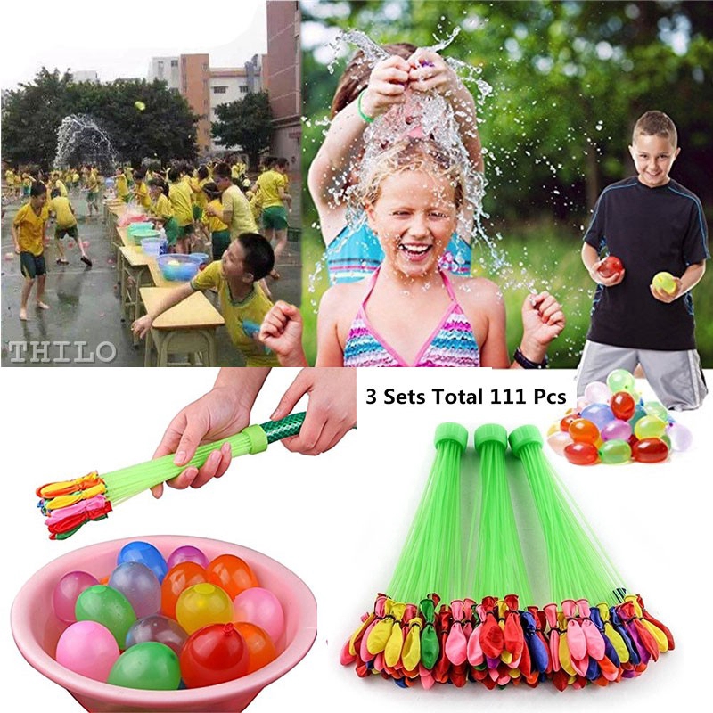 111Pcs Summer Outdoor Party Water Balloon Children Playing Water Toys