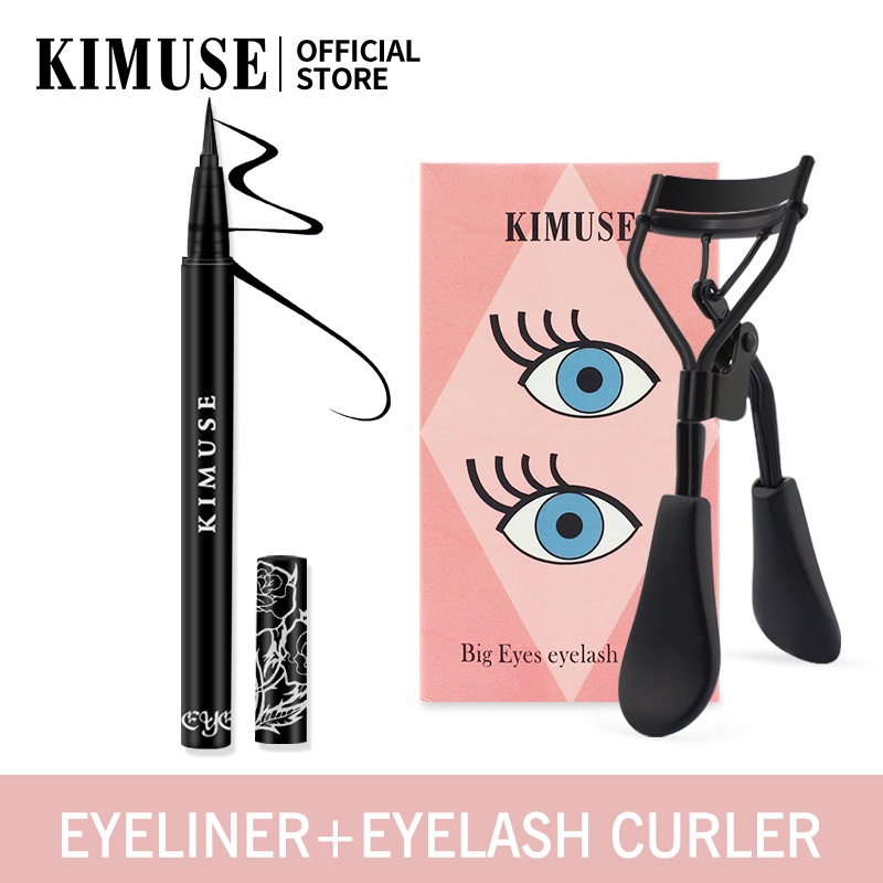 Kimuse Eyeliner And Eyelash Curler 2 Pcsset Shopee Malaysia 