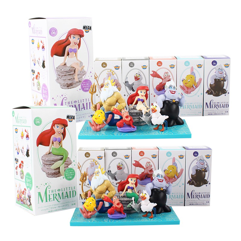 little mermaid figure set