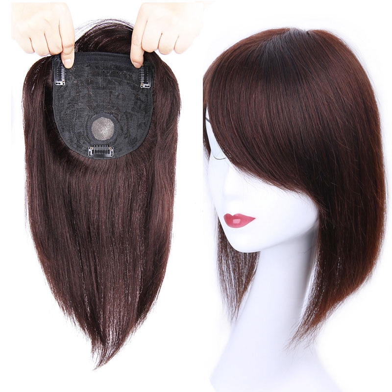 Real Hair Bangs Patches Cover White Hair Top Invisible Patches