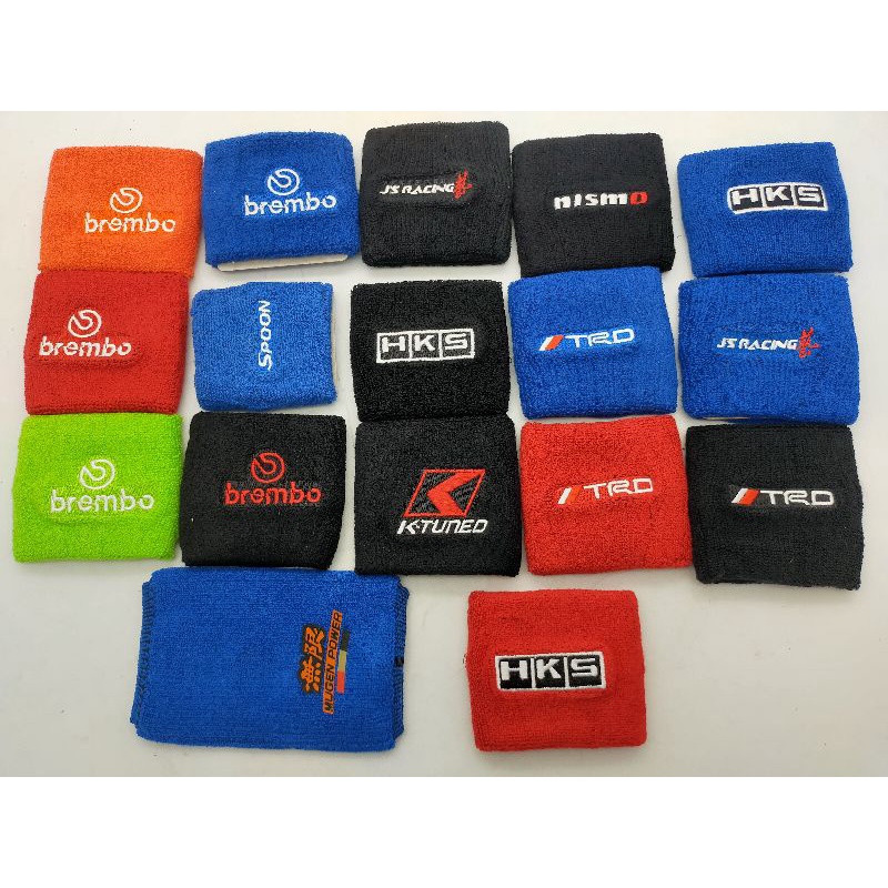 Mugen HKS TRD Brembo spoon Ralliart JS RACING RACING RESERVOIR TANK COVER OIL TANK COVER RESERVOIR FABRIC SOCK STOKIN