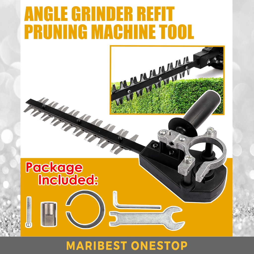 9 Teeth Hedge Trimmer Converter Saw Blade Attachment Angle Grinder Convert Working Head Garden Tool Accessories 角膜转换绿篱机