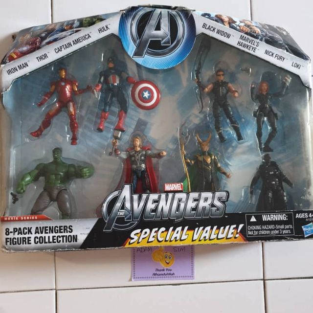 marvel avengers action figures set of 8 value pack