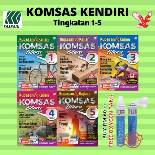 Jasa Sasbadi Buku Rujukan Komsas Kendiri Tingkatan 1 5 Edisi 2021 Format Pt3 Terkini And Spm