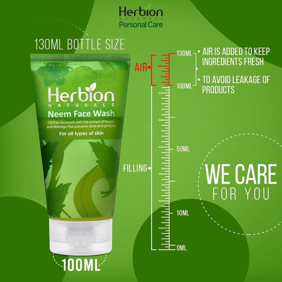 herbion neem face wash