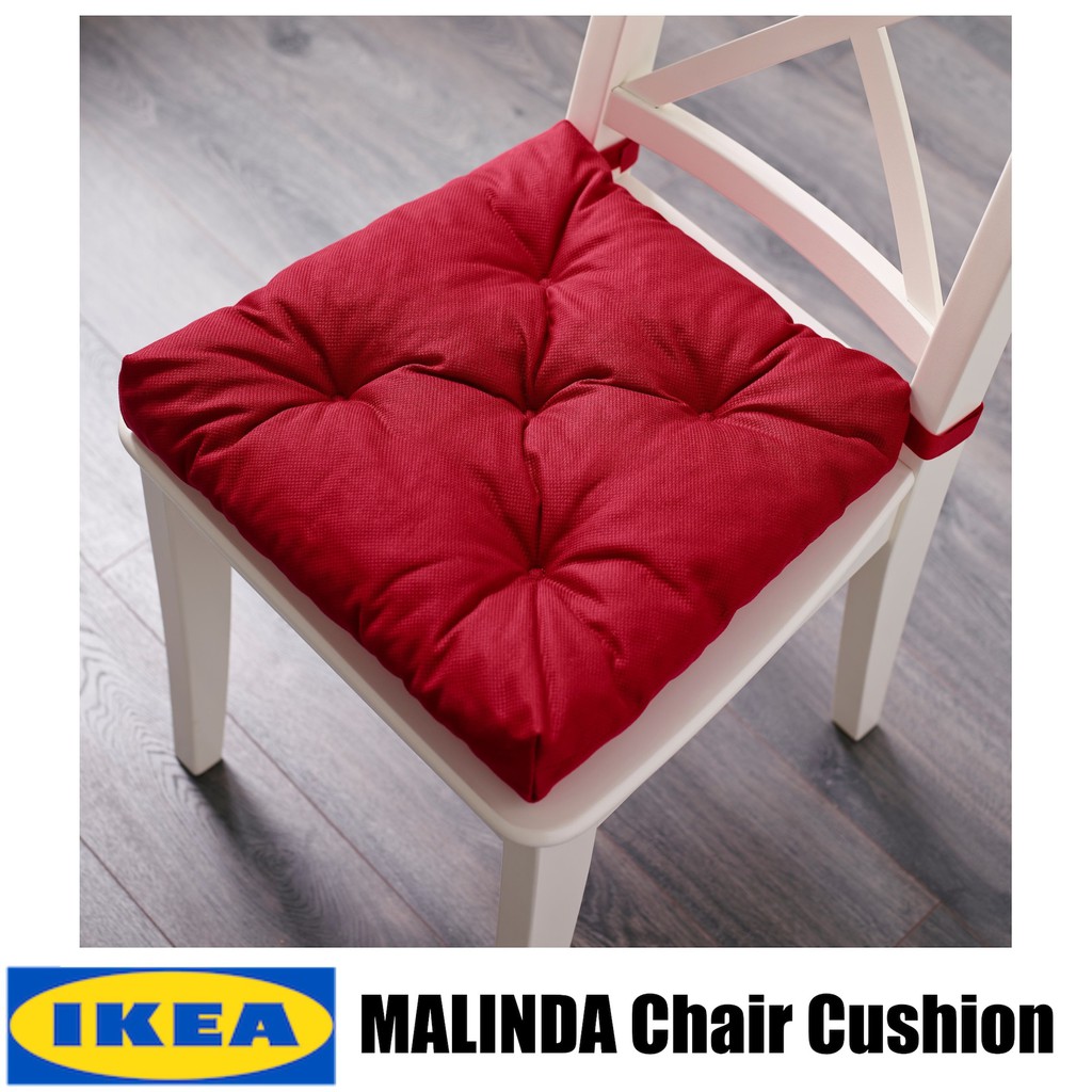 Ikea Malinda Chair Cushion Red Shopee Malaysia