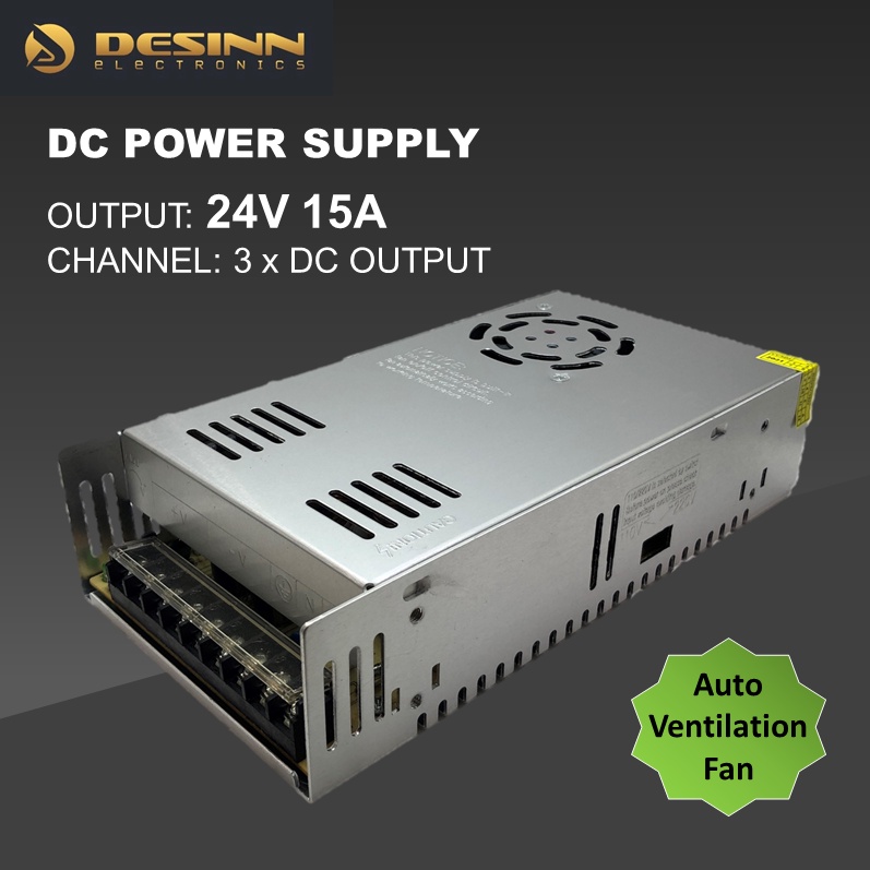 Aclorol 24V 15A 360W Switching Power Supply – AC To DC Adapter For LED Strips, CCTV, Security Systems - View #9