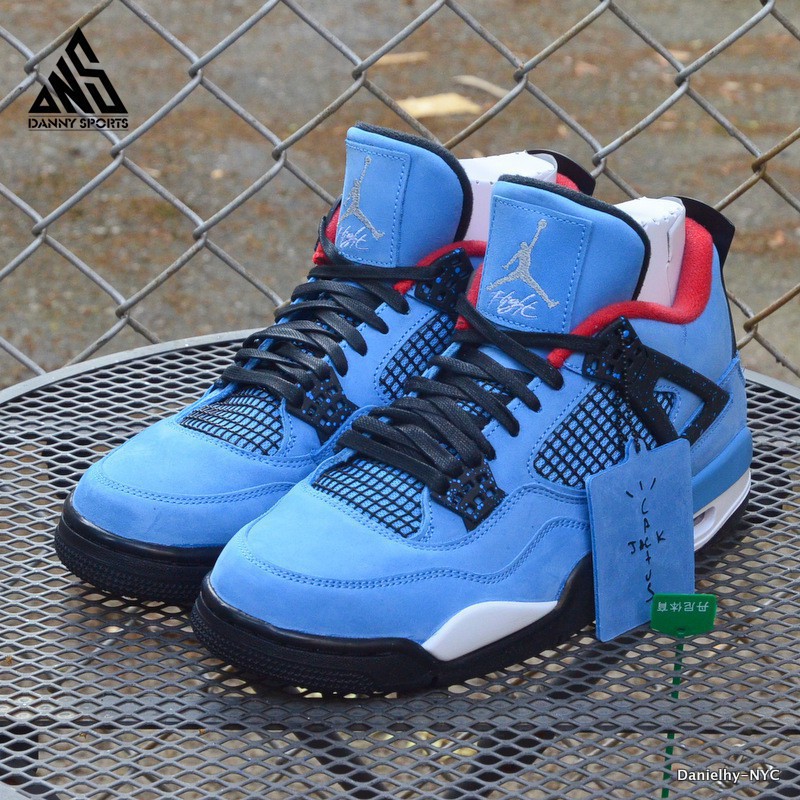 jordan retro 4 travis scott blue