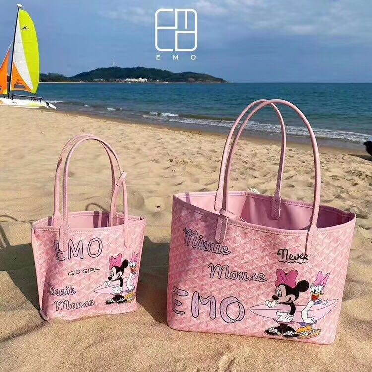 Minnie Emo Goyard Bags Pu Handbag Large Capacity Tote Bag Shopee Malaysia