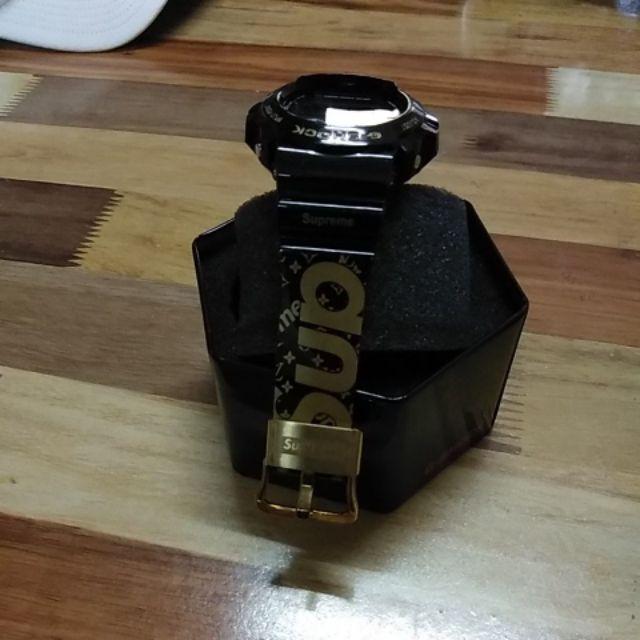 G-Shock Supreme Black Gold Cermin Kaca WATERPROOF | Shopee ...