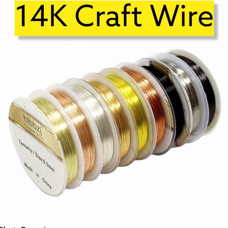 14K Craft Wire Copper Wire Tarnish Resistant Copper Wire 0.2mm-1.0mm Jewelry Special Copper Wire