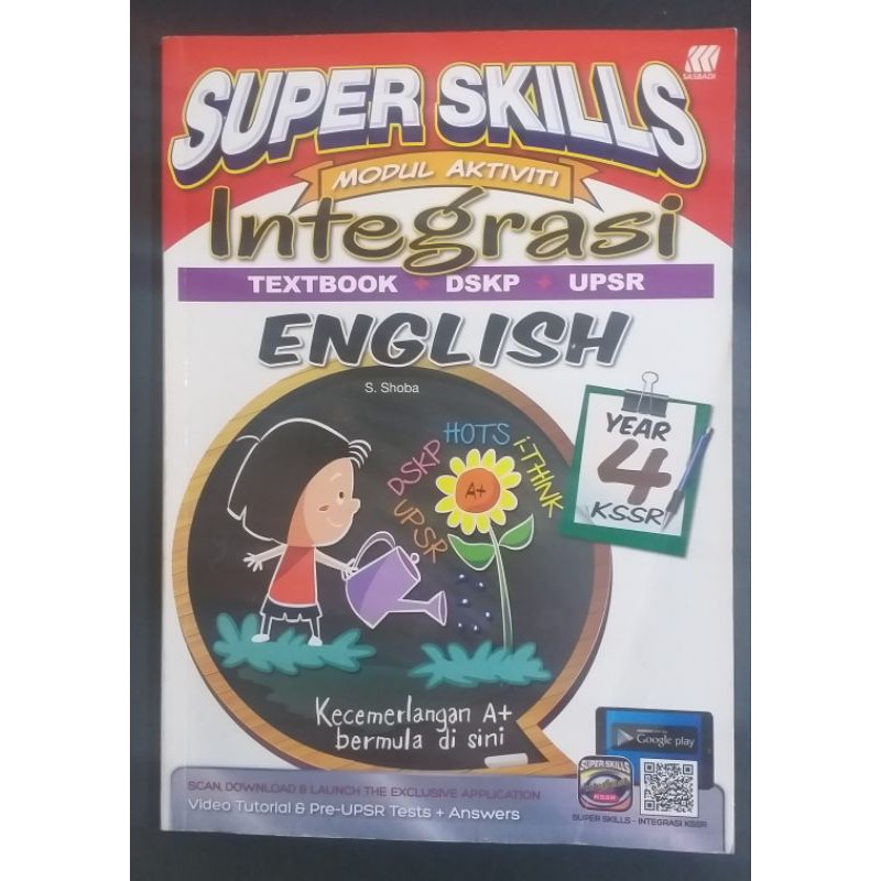 Buku Aktiviti Tahun 4 English Warna Merah  malaykiews