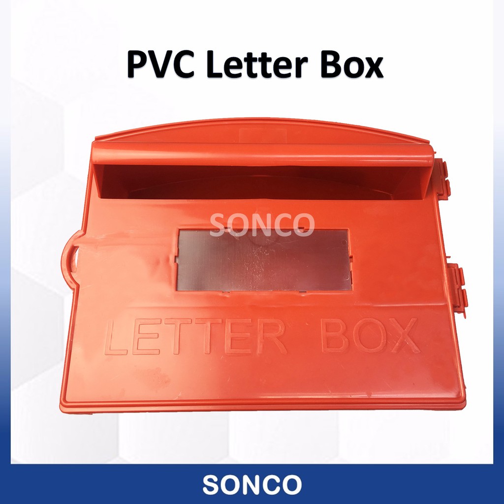 PVC Red Post Letter Box/ Plastic Mail Box/ Peti Surat ...