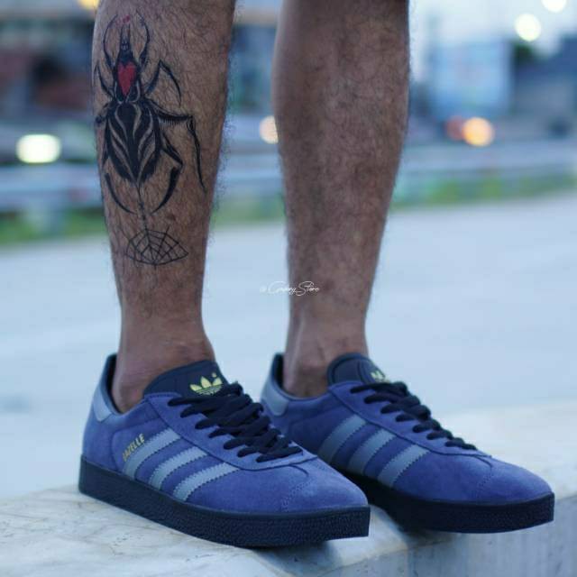 ADIDAS SHOES GAZELLE SUPER BLUE SKY ORIGINAL SHOES Gazelle Blue Black / Sneakers Men | Shopee Malaysia