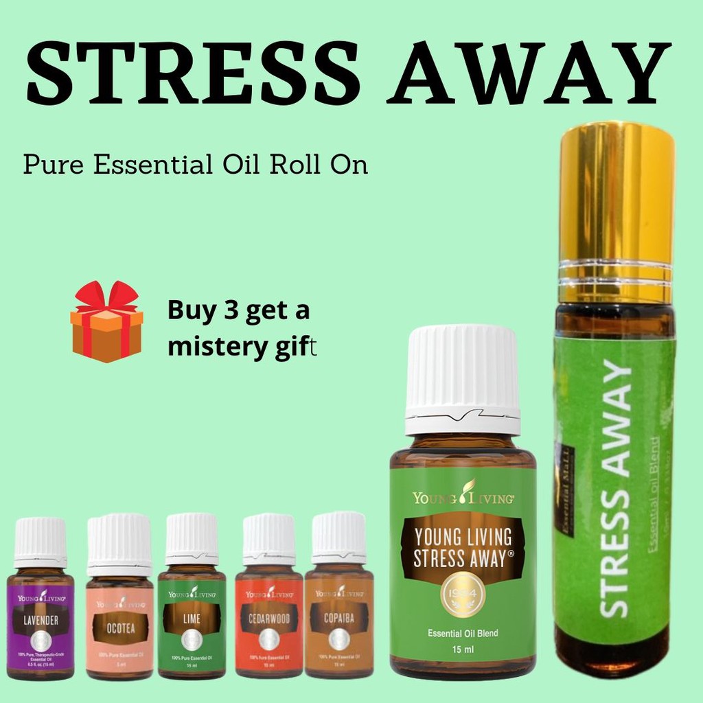 Stress Away Essential Oil RollOn 10ml / Stress Away Mood booster Young Living Diluted Essential