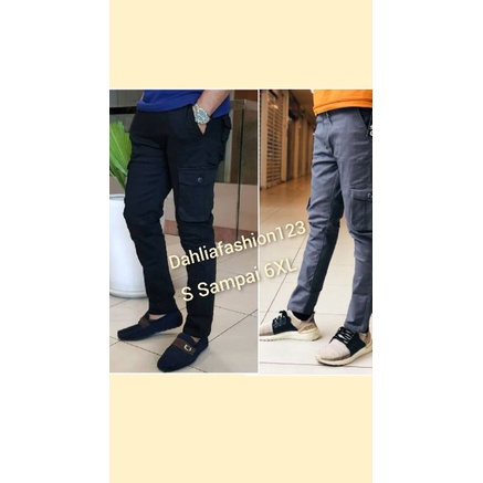 Export Quality Seluar Kargo Slack 6 Pocket Cargo Pant Multi Pocket Seluar Kerja / Workwear S -6XL