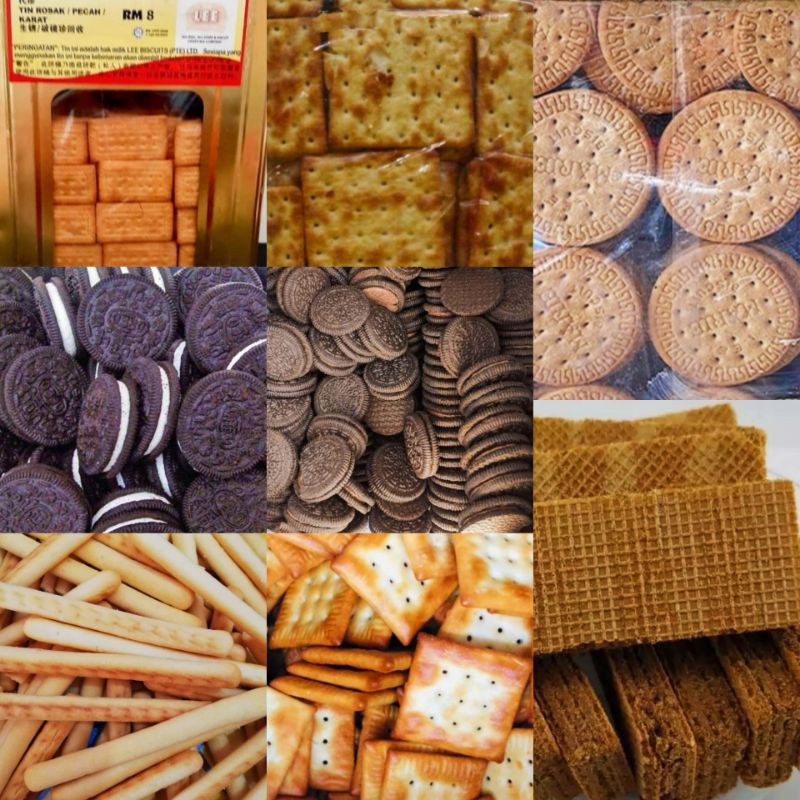 200g/500g Lee Biscuit Timbang / Chocolate Wafer / Chocobis Chocolate Vallina/Chocobis Choco/ Miki/Marie/Cream Cracker