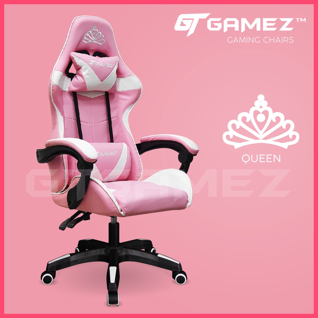 Buy Ready Stock Gtgamez Gaming Chair Nylon Leg With Ergonomic Backrest And Height Adjustment Pillows Recliner Swivel Seetracker Malaysia