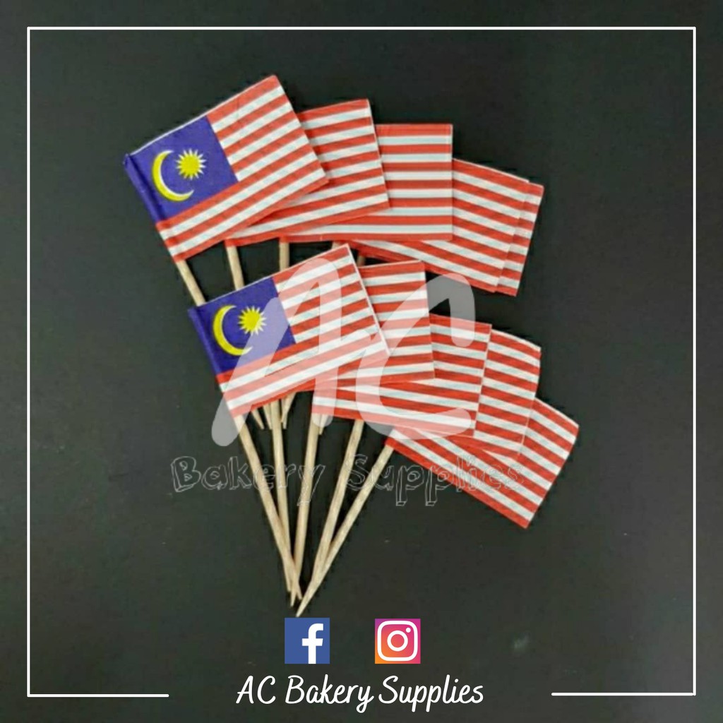 Bendera malaysia pegang Kartun Gambar