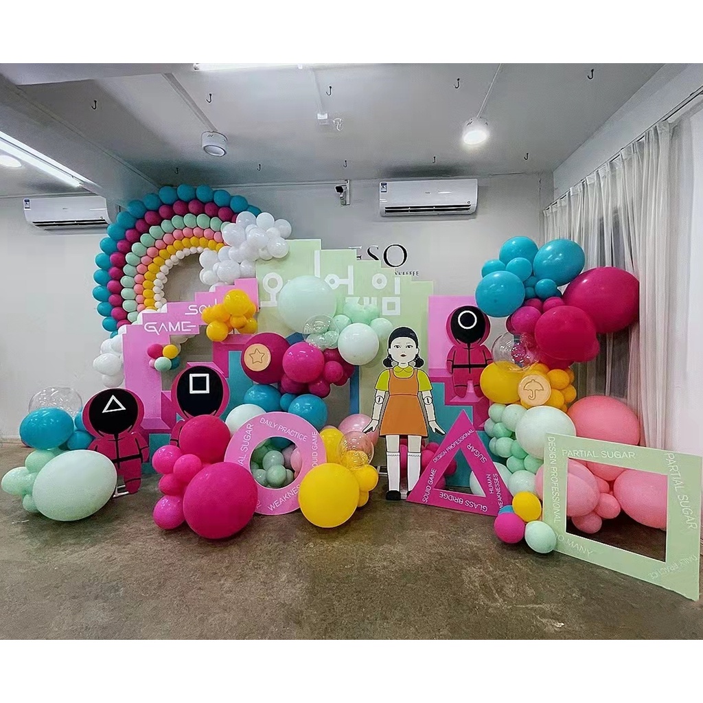 68*44cm Squid Game Balloons Birthday Party Supplies Calamary Video Game  Supplies Decoration Globos | Shopee Malaysia