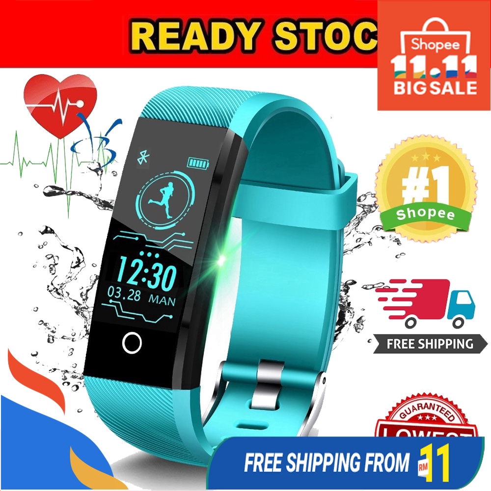 BOM Fitness Tracker,Waterproof Smart Bracelet Heart rate monitor Outdoor Sport Watch jam pintar tangan wristband 智能手表计步器