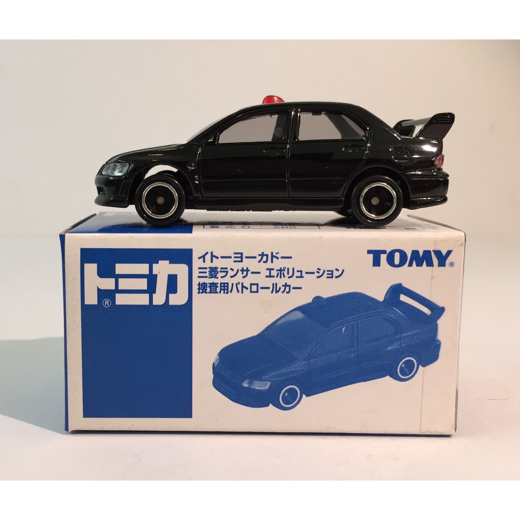 Tomica ITOYOCARD SERIES MITSUBISHI LANCER EVOLUTION VII INVESTIGATION POLICE CAR