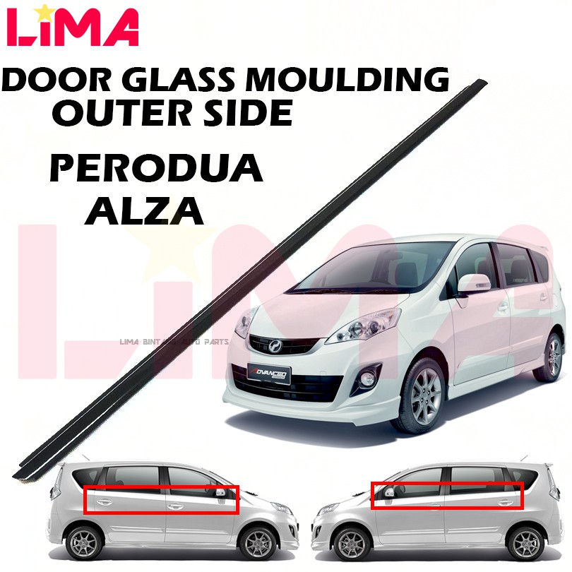 PERODUA ALZA , ALZA ADVANCED DOOR GLASS MOULDING LINING 