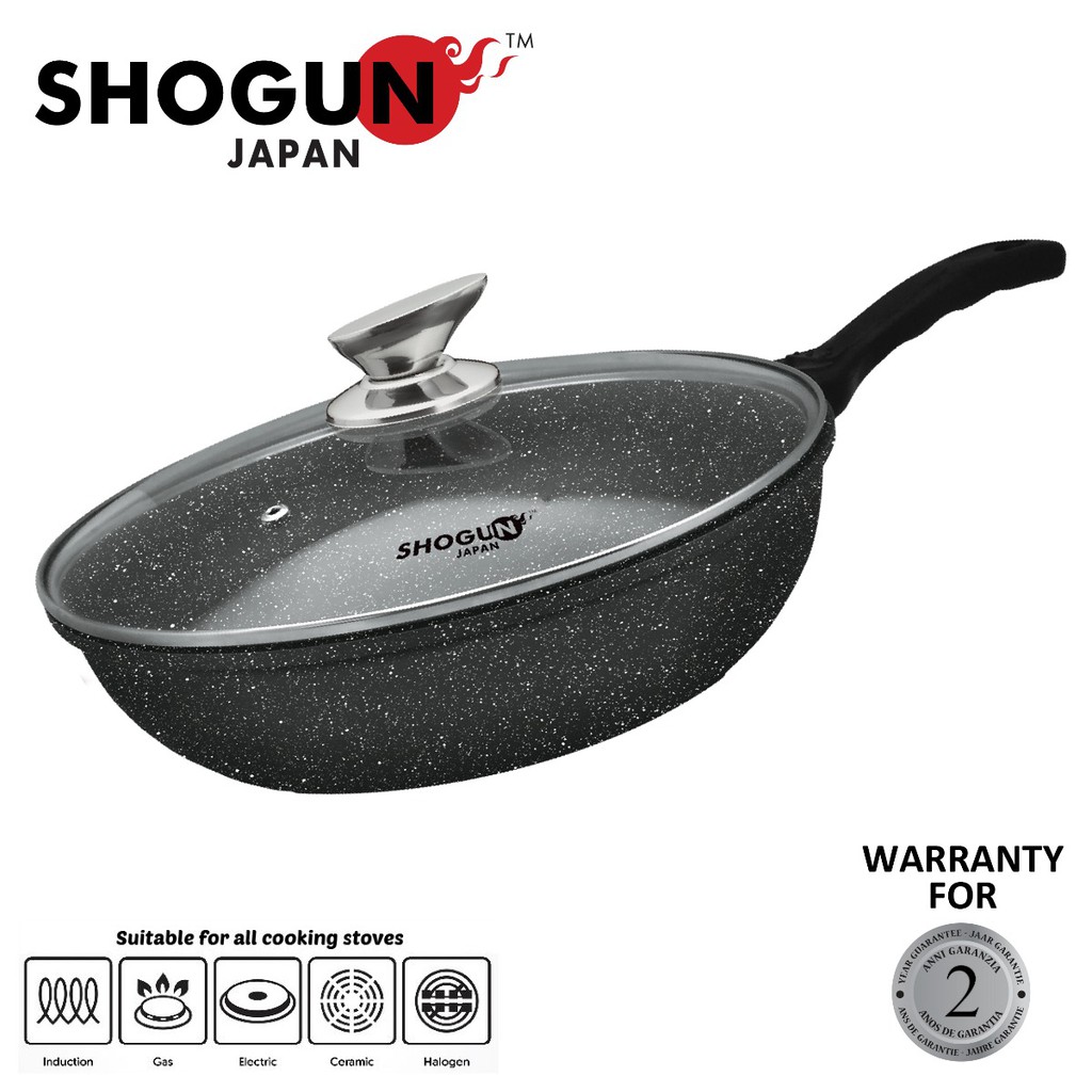 Shogun Senjo Plus 30cm Stirfry Wok with Lid (30cm) | Shopee Malaysia
